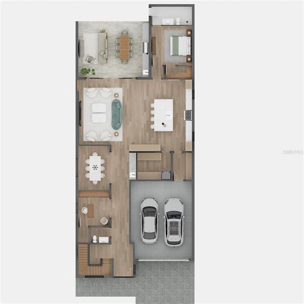 2D floor plan layout of this home in , Orlando, FL (Image 3).