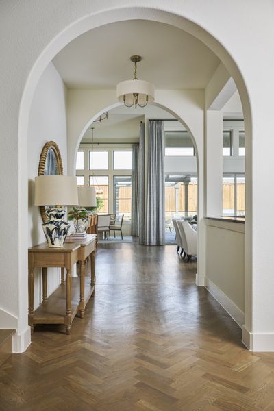 Furnished interior view inside a new home in Park Place - 80' Lots, Prosper (Image 8).