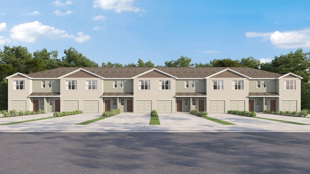 Representative exterior photo of a completed home built from the Pearson B by D.R. Horton in Ruskin Preserve, Ruskin, FL (Image 2).