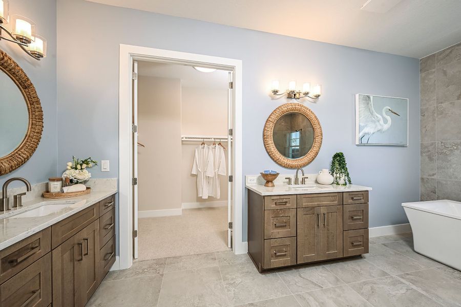 Representative furnished interior of a home built from the Key West II by Homes by WestBay in Crosswind Ranch, Parrish (Image 15).