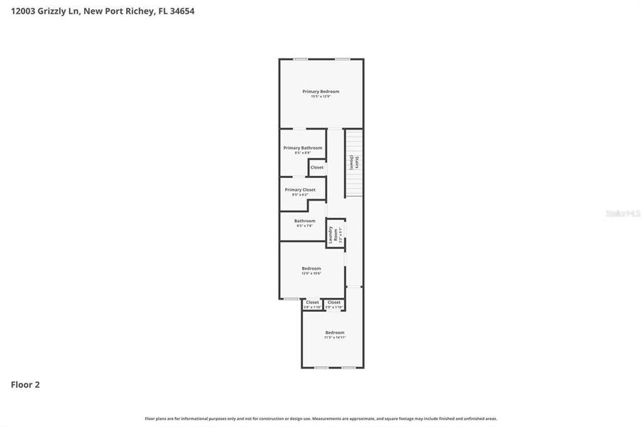2D floor plan layout of this home in , New Port Richey, FL (Image 7). 2D floor plan layout of this home in , New Port Richey, FL (Image 7).