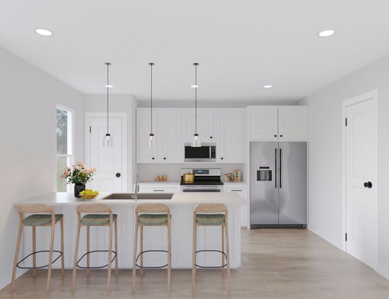 Representative furnished interior of a home built from the Banyan by Red Cedar Homes in Sadler Village, Charlotte (Image 6). Representative furnished interior of a home built from the Banyan by Red Cedar Homes in Sadler Village, Charlotte (Image 6).