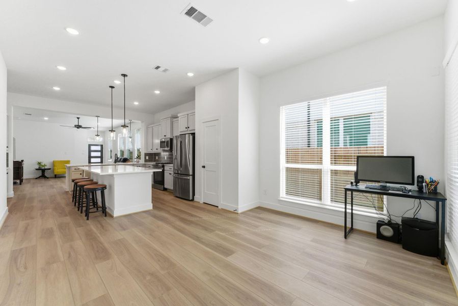 Furnished interior view inside a new home in Wood Leaf Reserve, Tomball (Image 15).