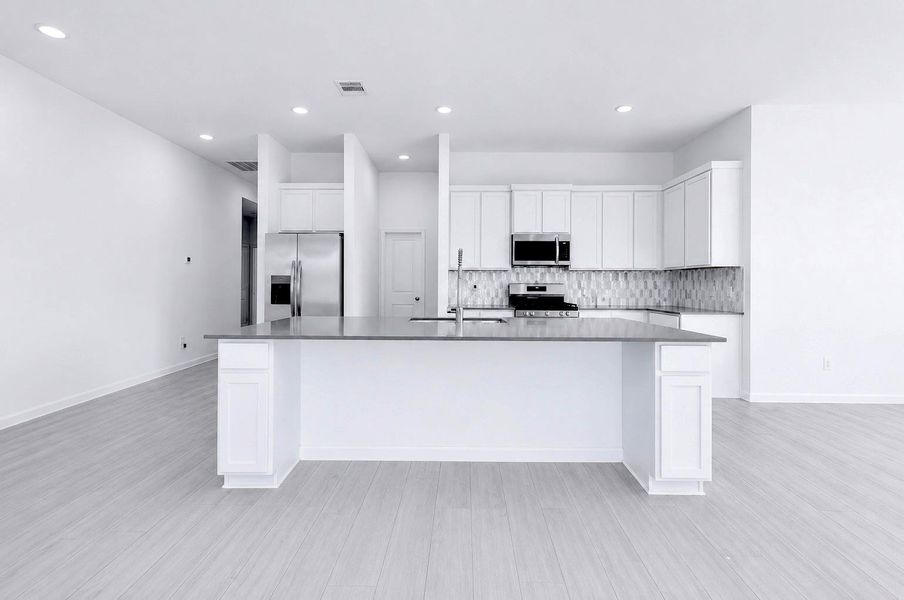 Furnished interior view inside a new home in The Trails, New Caney (Image 10).