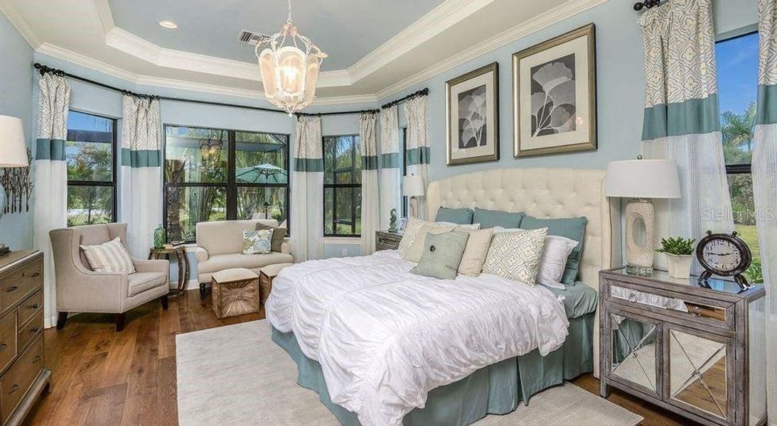 Furnished interior view inside a new home in Esplanade at Wiregrass Ranch, Wesley Chapel (Image 12).