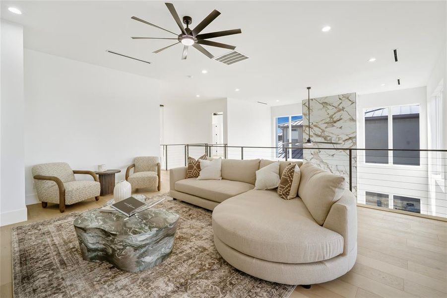 Furnished interior view inside a new home in , Heath (Image 33).