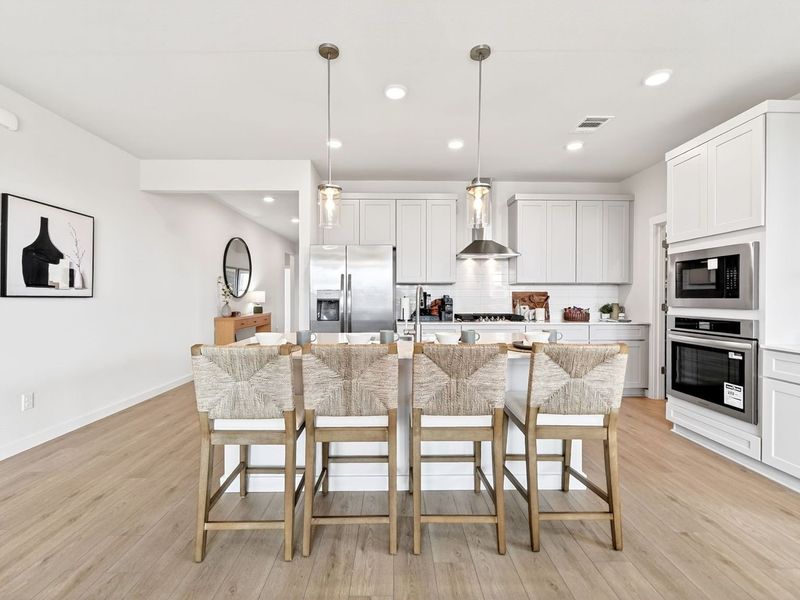 Furnished interior view inside a new home in Parks at Foster Crossing, Anna (Image 7).
