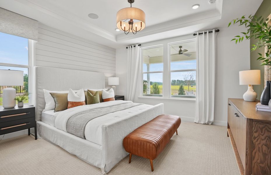 Representative furnished interior of a home built from the Contour by Del Webb in Del Webb Carolina Ridge, Midland (Image 12).