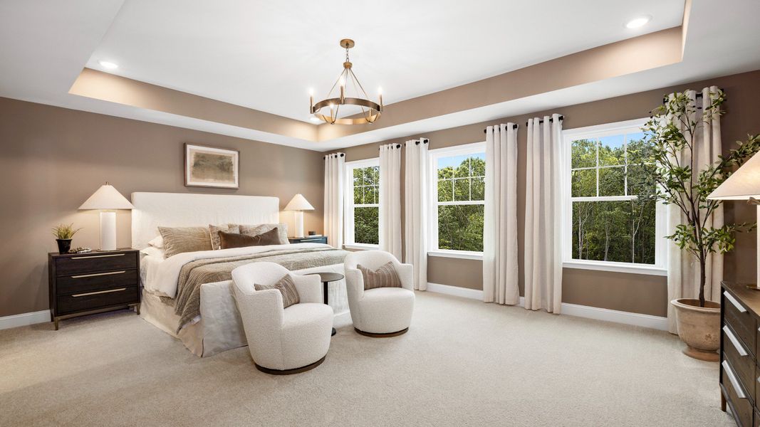 Furnished interior view inside a new home in Weavers Pointe, Zebulon (Image 19).