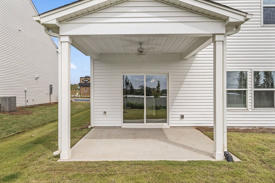 Exterior details and patio area of a home in Tucker Ridge, Pendleton (Image 4).