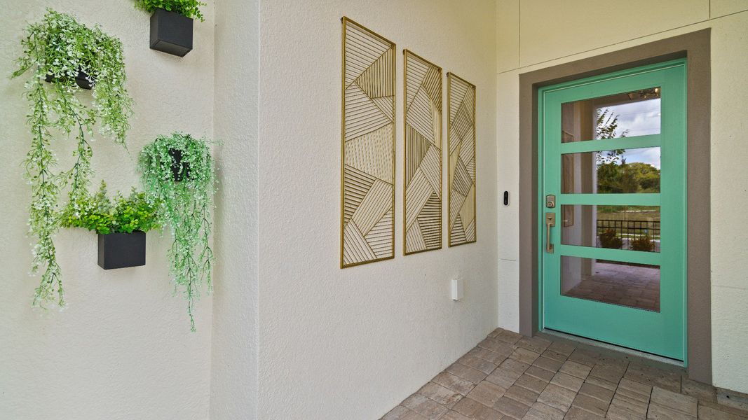Representative exterior photo of a completed home built from the Castaway by DRB Homes in Willowbrook North, Winter Haven, FL (Image 24).