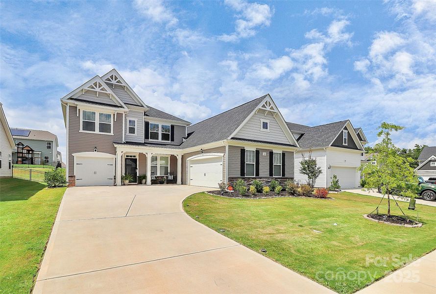 Front exterior of a new home in Bailey's Run, Rock Hill, SC, highlighting curb appeal (Image 2).