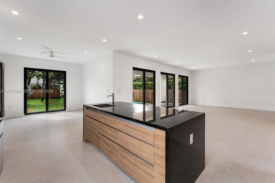Furnished interior view inside a new home in , Miami (Image 13).
