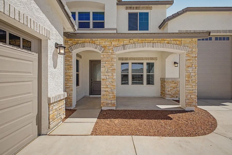 Exterior details and patio area of a home in Valencia at Granite Vista, Waddell (Image 3). Exterior details and patio area of a home in Valencia at Granite Vista, Waddell (Image 3).