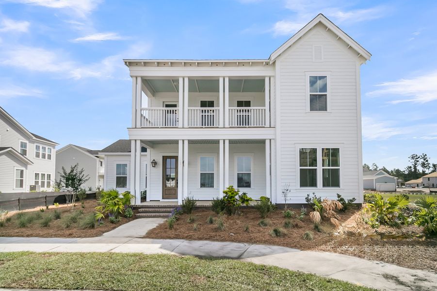 Representative exterior photo of a completed home built from the Shepard by Ashton Woods in Midtown at Nexton, Summerville, SC (Image 8).