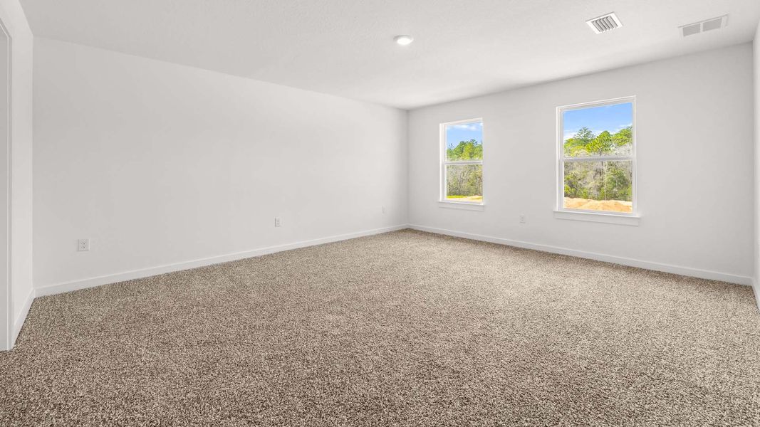 Spacious, unfurnished interior of a new home in Magnolia at the Bluffs Phase 3, Freeport (Image 14).