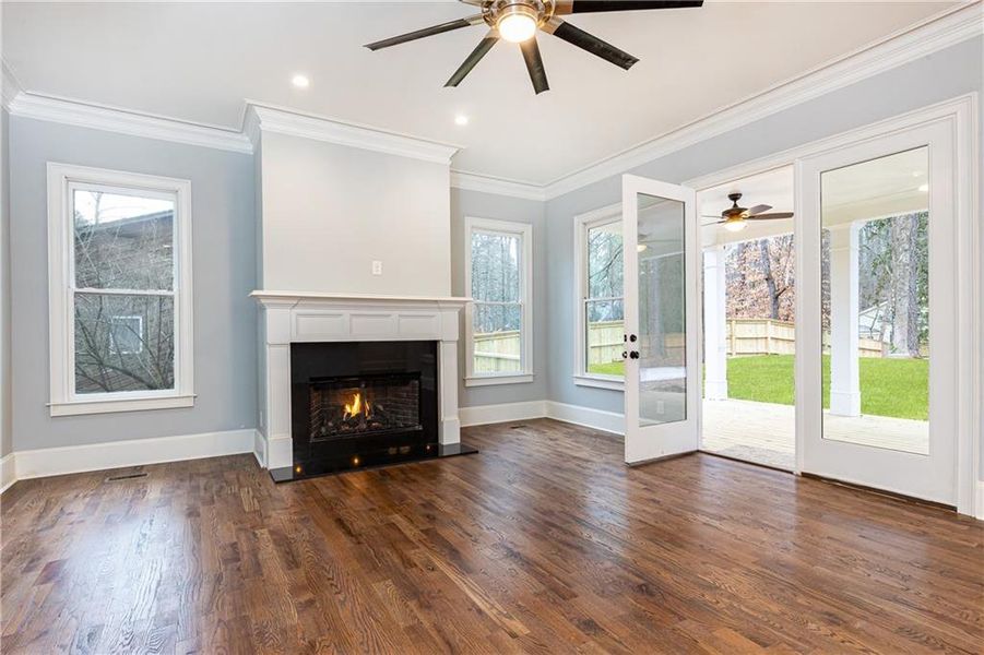 Furnished interior view inside a new home in , Atlanta (Image 29).