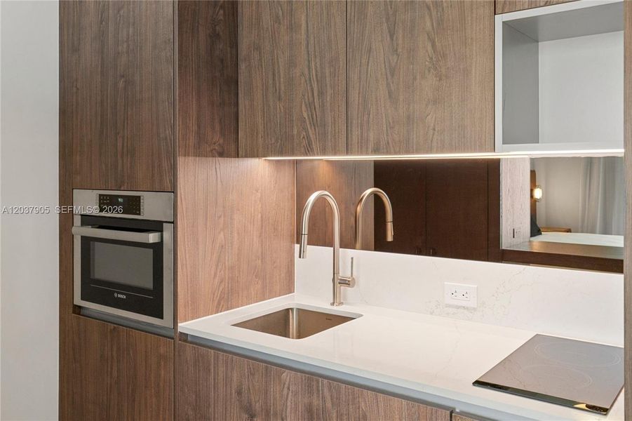 Close-up of interior finishes inside a home in Domus Brickell Park, Miami (Image 9).