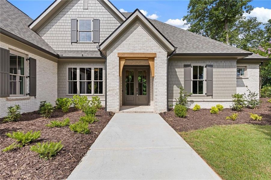 Exterior details and patio area of a home in , Flowery Branch (Image 3).