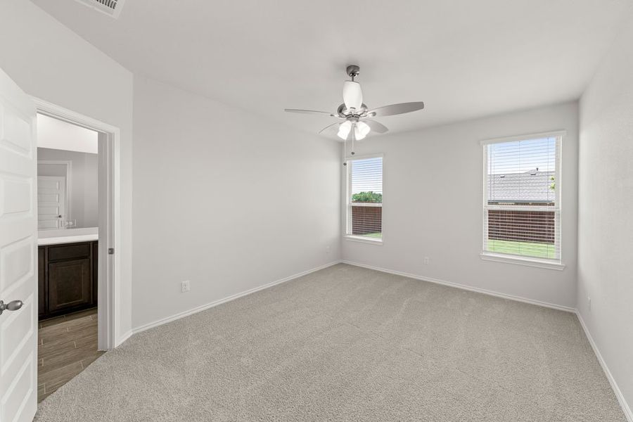 Representative exterior photo of a completed home built from the Hickory by Impression Homes in Northspur, Terrell, TX (Image 17). Representative exterior photo of a completed home built from the Hickory by Impression Homes in Northspur, Terrell, TX (Image 17).