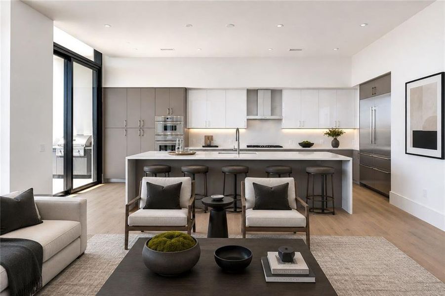 Furnished interior view inside a new home in The Dillon Buckhead, Atlanta (Image 7).