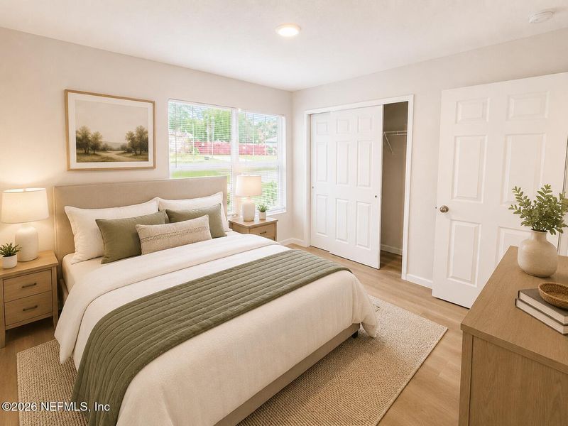 Furnished interior view inside a new home in , Jacksonville (Image 8). Furnished interior view inside a new home in , Jacksonville (Image 8).