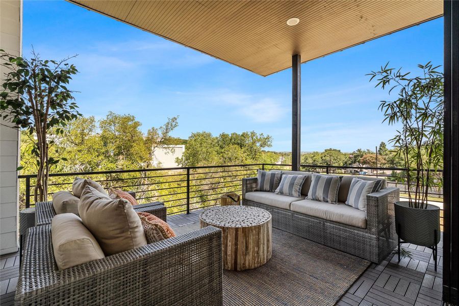 Exterior details and patio area of a home in , Austin (Image 3).