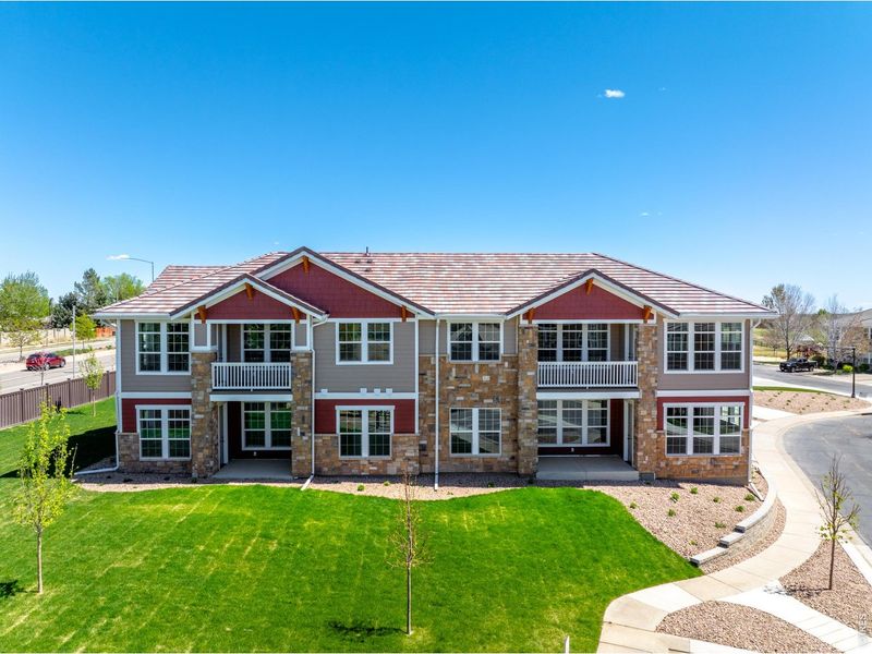 Front exterior of a new home in , Broomfield, CO, highlighting curb appeal (Image 24). Front exterior of a new home in , Broomfield, CO, highlighting curb appeal (Image 24).