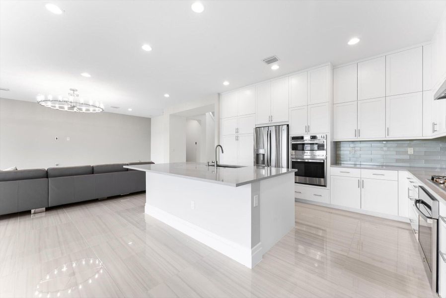 Furnished interior view inside a new home in , Boca Raton (Image 8). Furnished interior view inside a new home in , Boca Raton (Image 8).