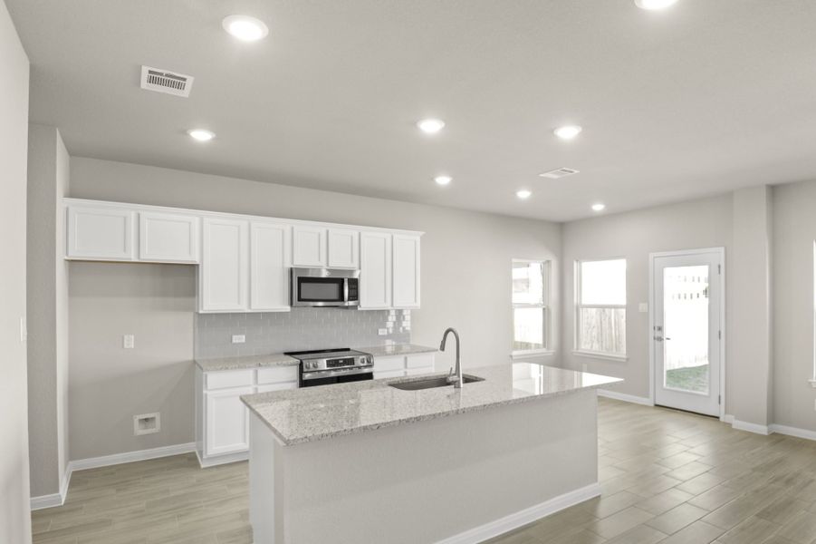 Furnished interior view inside a new home in Sonterra, Jarrell (Image 8).