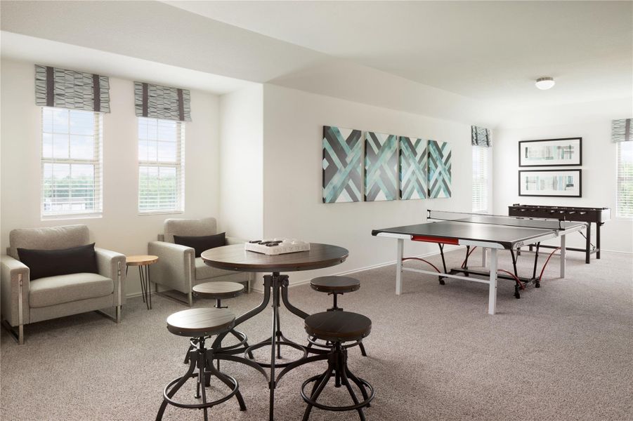 Furnished interior view inside a new home in Meadowlark Preserve, Pflugerville (Image 12).