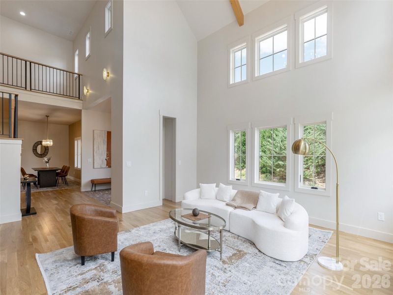 Furnished interior view inside a new home in , Asheville (Image 39).