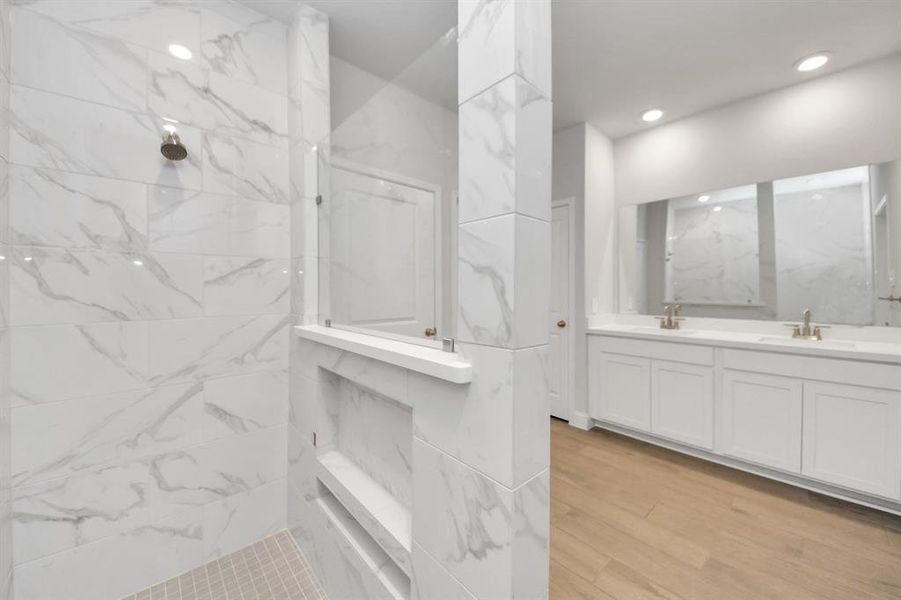 Furnished interior view inside a new home in Elyson: Elyson Duets, Katy (Image 16). Furnished interior view inside a new home in Elyson: Elyson Duets, Katy (Image 16).