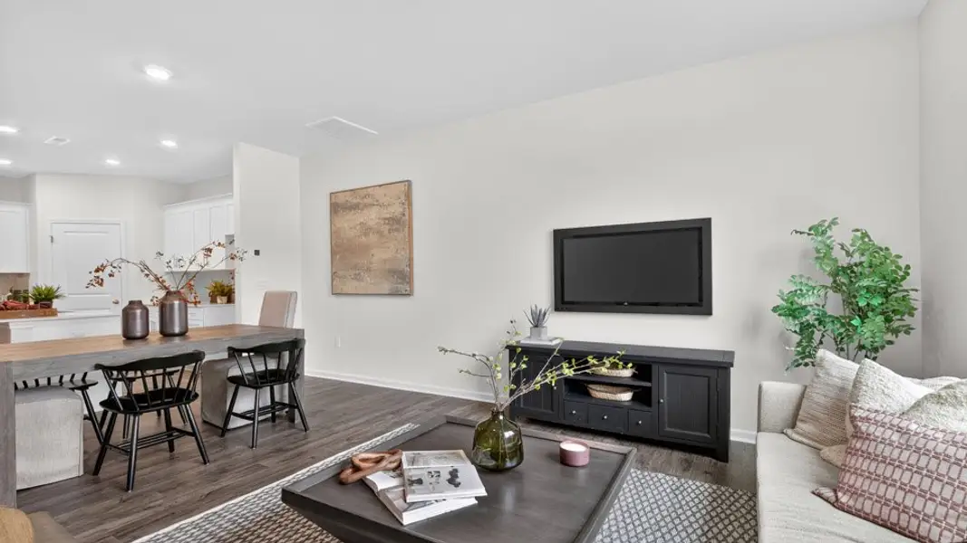 Furnished interior view inside a new home in The Townes at Anderson Farm, Wendell (Image 11).