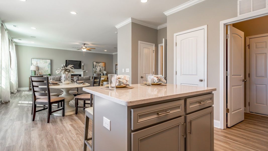 Representative furnished interior of a home built from the Cameron by DRB Homes in The Farm at Neill's Creek, Lillington (Image 7).