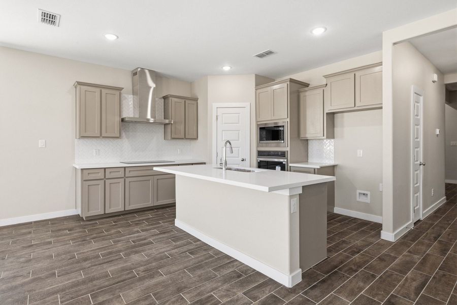 Furnished interior view inside a new home in The Heights at Riverbend II, Brownsville (Image 3).