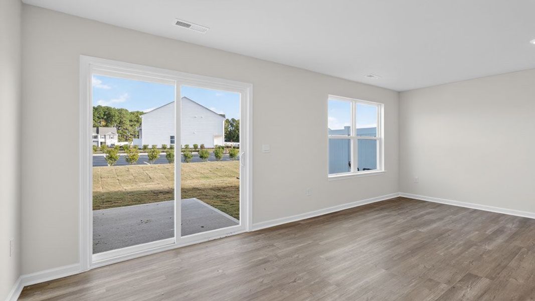 Spacious, unfurnished interior of a new home in The Townes at Honeycutt Oaks, Angier (Image 15).