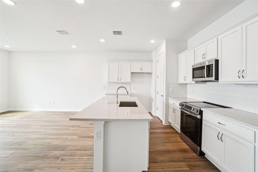 Furnished interior view inside a new home in Isla Mirada, San Antonio (Image 8).