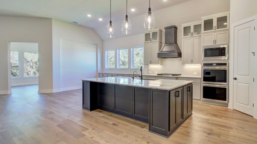 Furnished interior view inside a new home in Verandas at the Rim, San Antonio (Image 13). Furnished interior view inside a new home in Verandas at the Rim, San Antonio (Image 13).