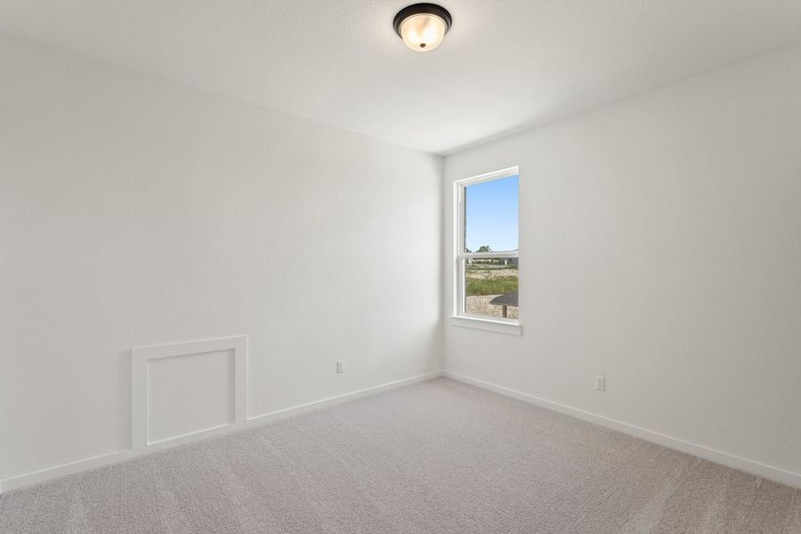 Spacious, unfurnished interior of a new home in Park Collection at Lariat, Liberty Hill (Image 37). Spacious, unfurnished interior of a new home in Park Collection at Lariat, Liberty Hill (Image 37).