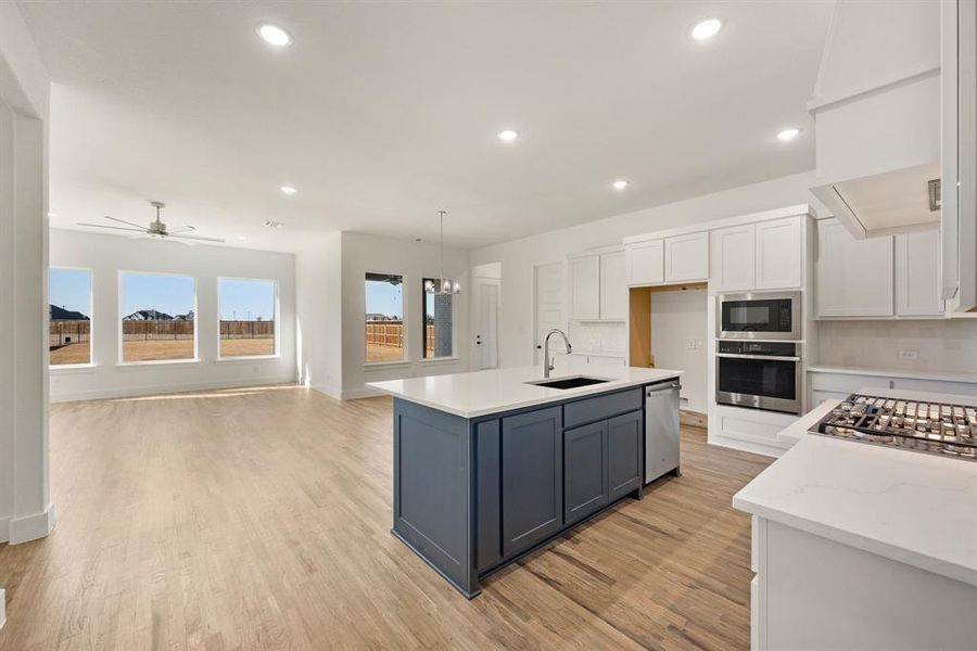 Furnished interior view inside a new home in Settlers Glen, New Fairview (Image 6).