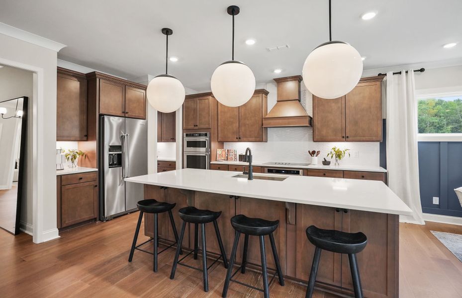 Spacious Kitchen with an Island