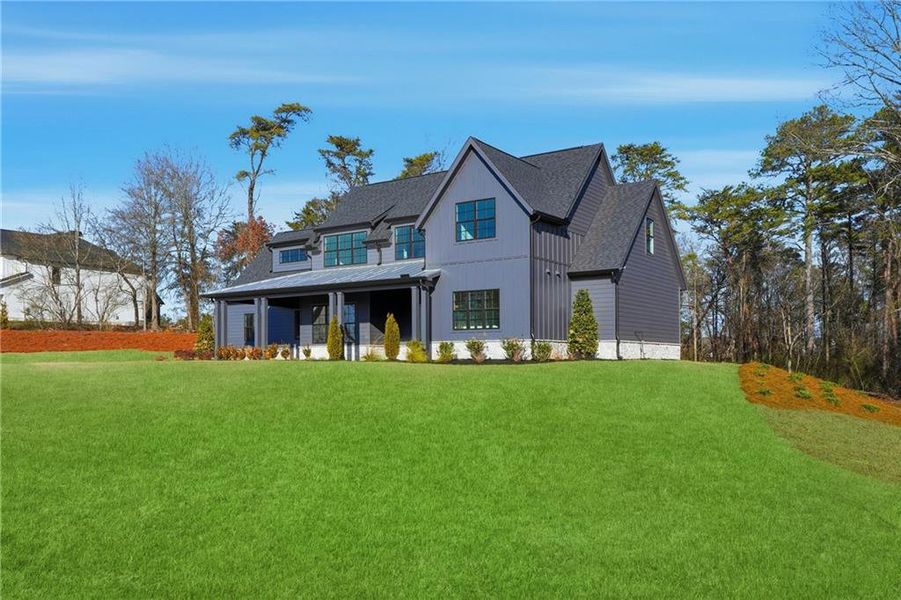 Front exterior of a new home in , Rydal, GA, highlighting curb appeal (Image 29).