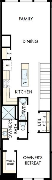2D floor plan layout of this home in Preserve at The Cays – The Driftwood Series, Daytona Beach, FL (Image 3).