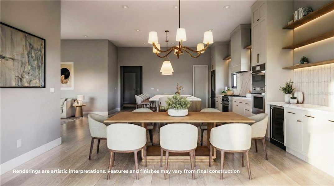 Furnished interior view inside a new home in , Orlando (Image 4).