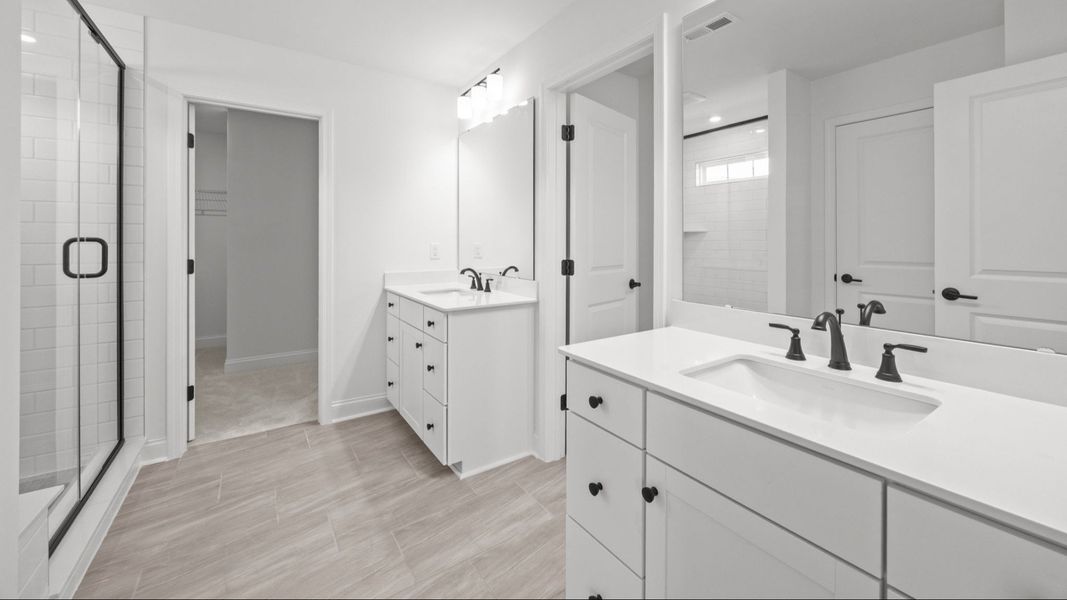 The Norris Plan by DRB Homes in McBride Indian Trail, NC - Primary Bathroom