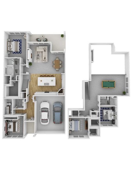 2D floor plan layout for the SILVERLAKE by D.R. Horton in Clearview Ranch, Royse City, TX (Image 3). 2D floor plan layout for the SILVERLAKE by D.R. Horton in Clearview Ranch, Royse City, TX (Image 3).