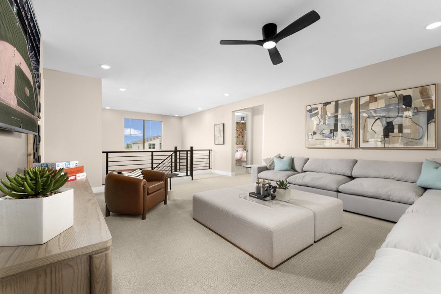 Representative furnished interior of a home built from the Mahogany by Mattamy Homes in Landmarke, Queen Creek (Image 12).