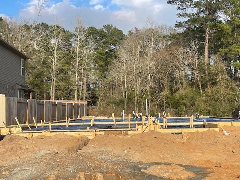 In-progress construction of a new home in Audubon, Magnolia, TX (Image 4). In-progress construction of a new home in Audubon, Magnolia, TX (Image 4).