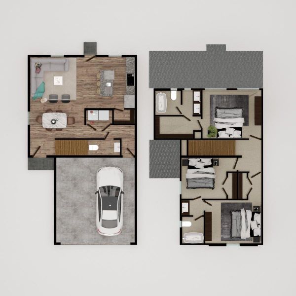 2D floor plan layout of this home in , Conroe, TX (Image 5).
